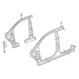 Dodge OE - Pillars, Rocker & Floor - Aperture Panel