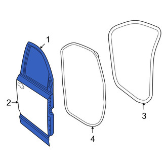 Dodge OE - Front Right Door Shell