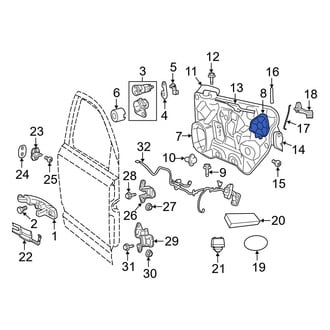 Dodge OE - Front Right Door Access Cover