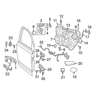Dodge OE - Front Door - Lock & Hardware