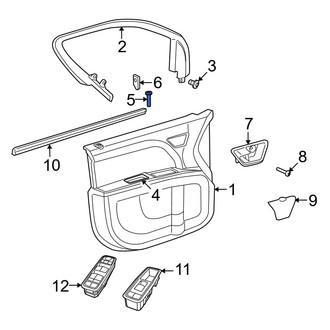Dodge OE - Front Door Trim Panel Pocket Screw