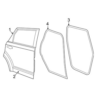 Dodge OE - Rear Door - Door & Components