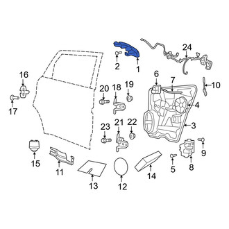 Dodge OE - Rear Outer Exterior Door Handle