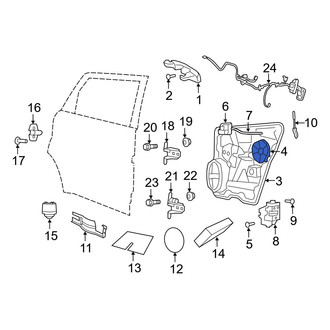 Dodge OE - Rear Door Access Cover