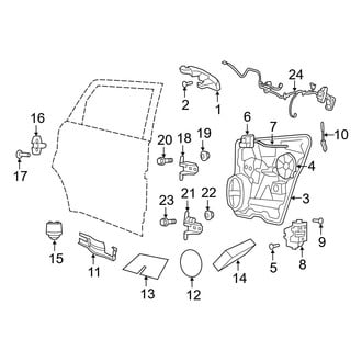 Dodge OE - Rear Door - Lock & Hardware