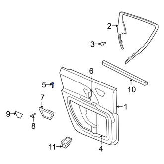 Dodge OE - Front Door Trim Panel Pocket Screw