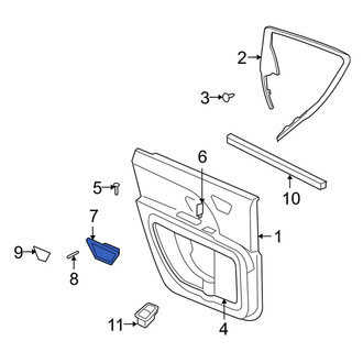Dodge OE - Rear Interior Door Handle Trim