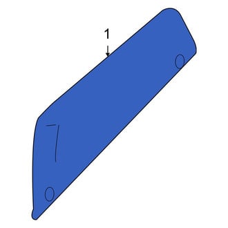 Dodge OE - Rear Left Quarter Glass