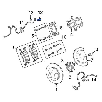 Dodge OE - Brake Hydraulic Hose to Caliper Bolt