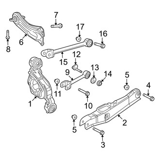 Dodge OE - Rear Suspension - Suspension Components (Control Arms), (AWD)