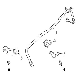 Dodge OE - Rear Suspension - Stabilizer Bar & Components (AWD)