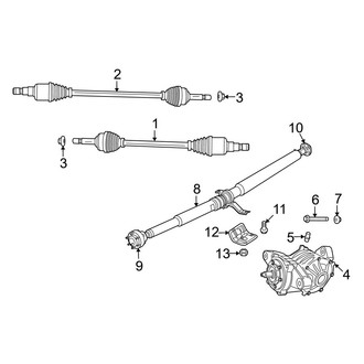 Dodge OE - Rear Suspension - Axle & Differential (AWD)