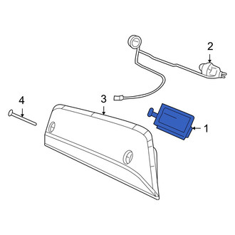 Dodge OE - Rear License Plate Light Assembly