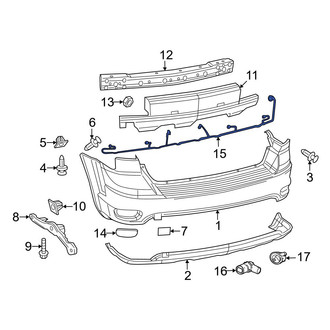 Dodge OE - Rear Parking Aid System Wiring Harness