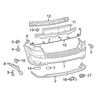Dodge OE - Rear Bumper - Bumper & Components (2-Piece)