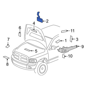 Dodge OE - Air Bag Information Label