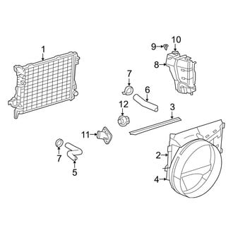 Dodge OE - Cooling - Radiator & Components (Regular Cab / Quad Cab 3.7L)