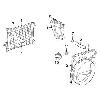 Dodge OE - Cooling - Radiator & Components (1500 Regular Cab / Quad Cab 5.7L)