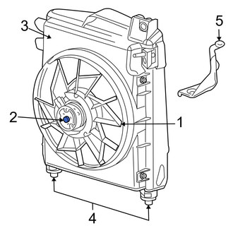 Dodge OE - A/C Condenser Fan Motor