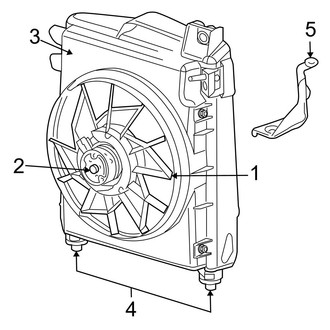 Dodge OE - Air Conditioner & Heater - Condenser Fan (1500 Regular Cab / Quad Cab)
