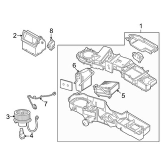 Dodge OE - Air Conditioner & Heater - Evaporator & Heater Components (1500 Regular Cab / Quad Cab)