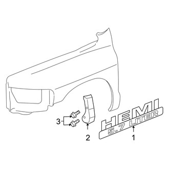 Dodge OE - Fender - Exterior Trim (1500 Regular Cab / Quad Cab 5.7L)