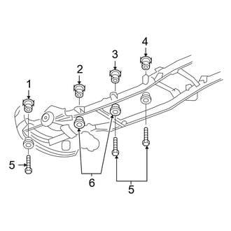 Dodge OE - Frame & Components (Body Mounting), (1500 Quad Cab RWD)