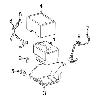 Dodge OE - Electrical - Battery (Regular Cab / Quad Cab)