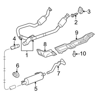 Dodge OE - Exhaust System - Exhaust Components (Regular Cab / Quad Cab 3.7L)