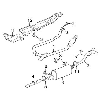 Dodge OE - Exhaust System - Exhaust Components (1500 Regular Cab / Quad Cab 5.7L)