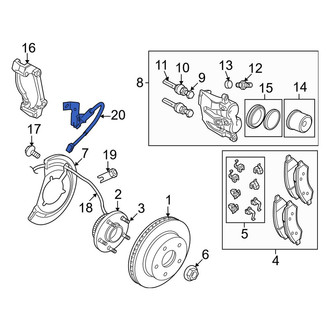 Dodge OE - Front Left Brake Hydraulic Hose