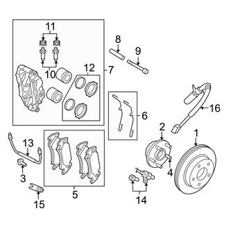 Dodge OE - Front Suspension - Brake Components (SRT-10)