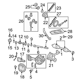 Dodge OE - Front Suspension - Front Axle & Carrier (4WD)