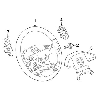 Dodge OE - Steering Wheel & Trim (1500 Regular Cab / Quad Cab)