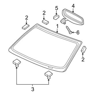 Dodge OE - Windshield - Glass (1500 Regular Cab / Quad Cab)