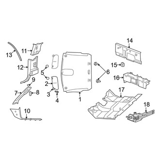 Dodge OE - Cab - Interior Trim (Regular Cab), (Regular Cab)