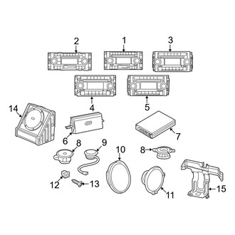 Dodge OE - Instrument Panel - Sound System (1500 Regular Cab / Quad Cab)