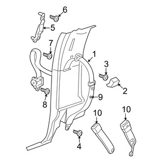 Dodge OE - Restraint Systems - Front Seat Belts (Regular Cab), (1500 Regular Cab)