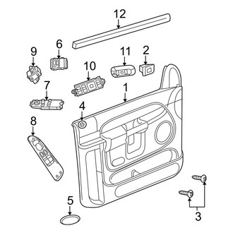 Dodge OE - Door - Interior Trim (Regular Cab), (2 Doors)