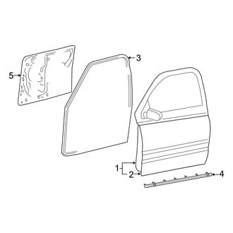 Dodge OE - Front Door - Door & Components (1500 Quad Cab)