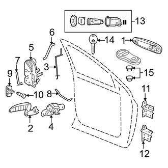 Dodge OE - Front Door - Lock & Hardware (Quad Cab)
