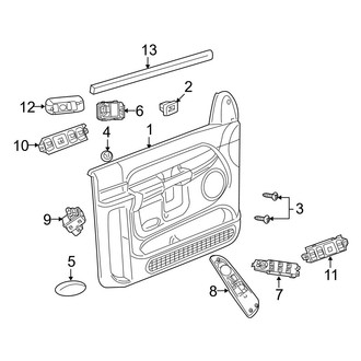 Dodge OE - Front Door - Interior Trim (Quad Cab)