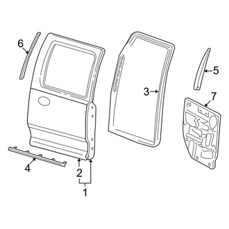 Dodge OE - Rear Door - Door & Components (1500 Quad Cab)