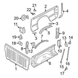 Dodge OE - Pick Up Box - Front & Side Panels