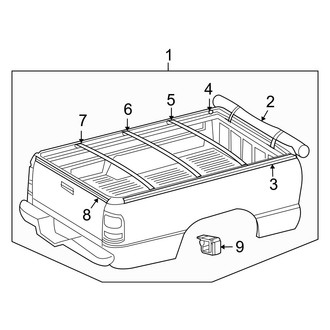 Dodge OE - Pick Up Box - Exterior Trim (Soft Tonneau Cover)