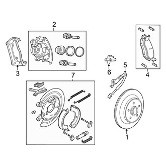 Dodge OE - Rear Suspension - Brake Components (RWD)