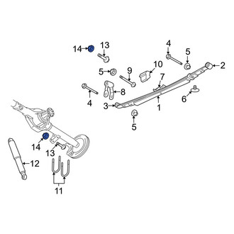 Dodge OE - Front Suspension Shock Absorber Nut