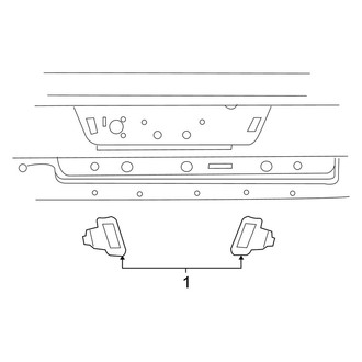 Dodge OE - Rear Lamps - License Lamps (1500 Regular Cab / Quad Cab)