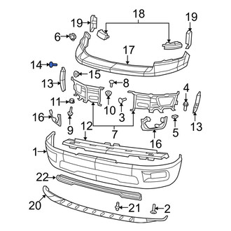Dodge OE - Front Bumper Face Bar Bolt