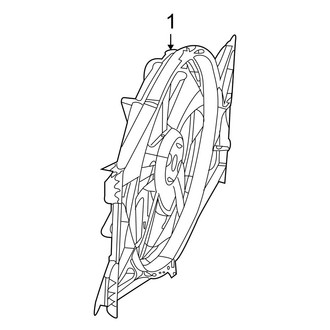 Dodge OE - Cooling Fan (Electric, Fan), (3.7L)